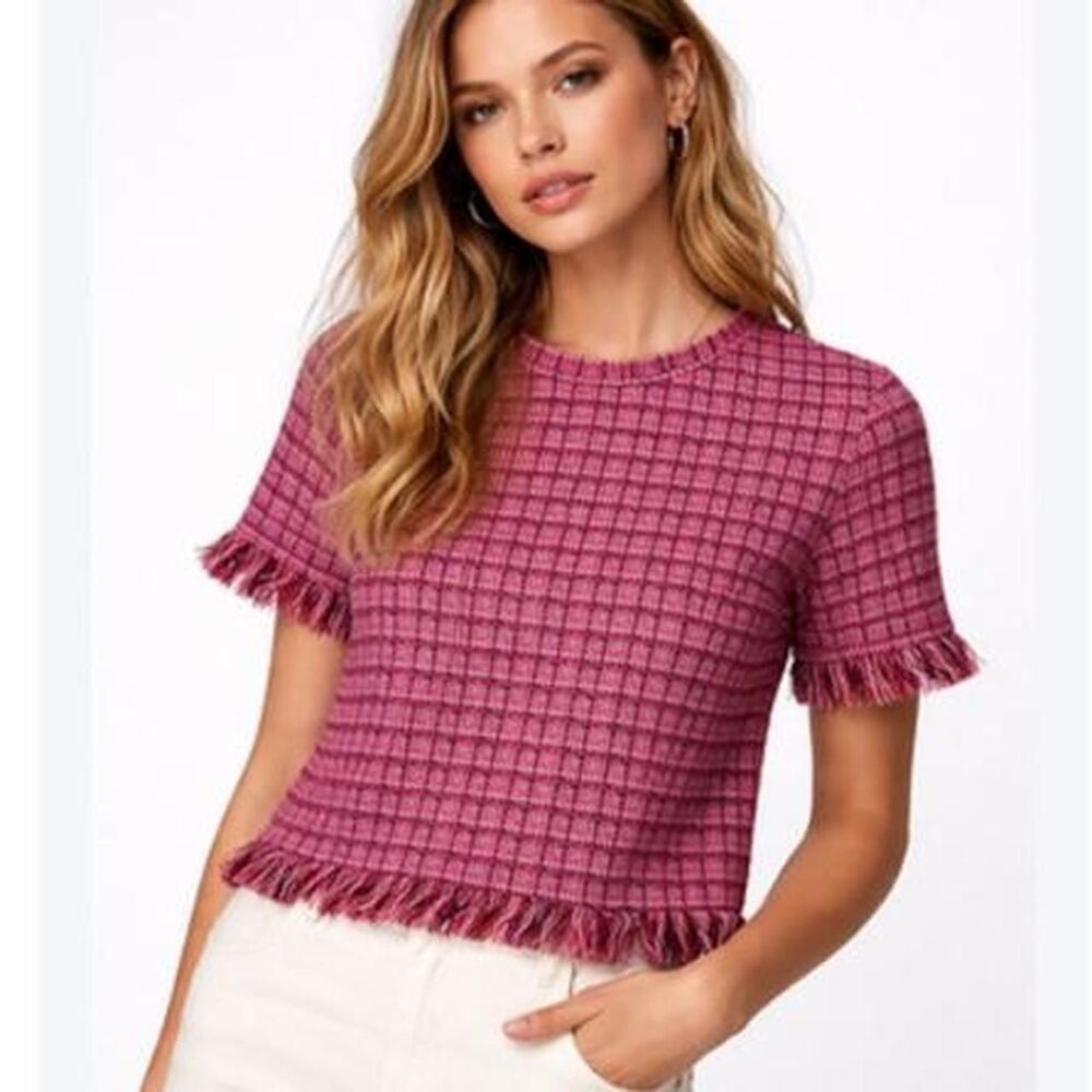 Zara Women's Pink and Purple Blouse